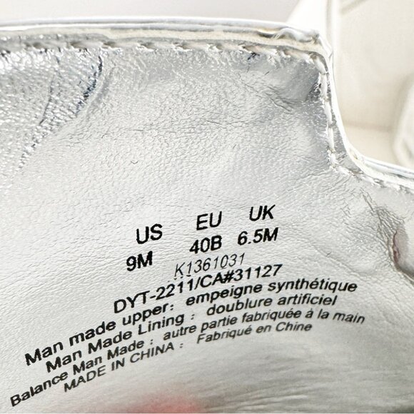 NWT DKNY Silver Kailyn heel sandals size 9 - Picture 10 of 10